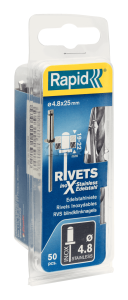 Nity 4,8x25mm stal nierdzewna 5000398 RAPID