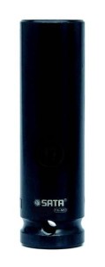 Długa cienkościenna nasadka udarowa,  6-kątna 1/2", 22mm  34415T    SATA