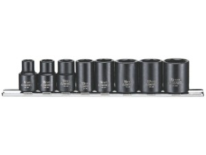 Zestaw nasadek maszynowych 8-19mm   3/8" 8szt. 9381  75240101  TENGTOOLS