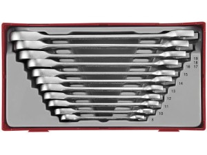 Zestaw kluczy płasko-oczkowych z zapadką 8-19mm 11szt. TT6511RS  186750105 TENGTOOLS