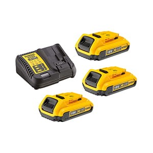 Zestaw 18V XR: DCB115 Ładowarka wielonapięciowa XR + 3 akumulatory 2.0 Ah DCB115D3-QW Dewalt
