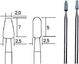 Sztyfty szlifierskie z węglika krzemu PR28270  PROXXON