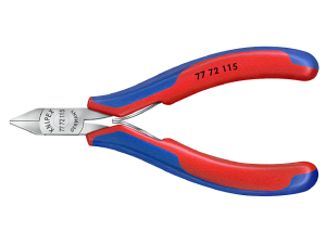 Szczypce tnące  boczne, do elementów elektronicznych, 7772   dł.115mm   	21580105	  KNIPEX