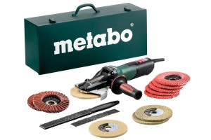 Szlifierka kątowa z płaską głowicą  WEVF 10-125 QUICK INOX SET  613080500 METABO