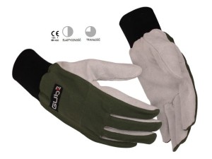 Grube mocne rękawice robocze ze skóry bydlęcej GUIDE 197