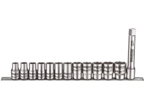 Zestaw nasadek  sześciokątnych nierdzewnych, chwyt ? 1/2" MS1213  16255-0107  TENGTOOLS