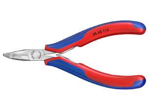 Szczypce płaskie, do elementów elektronicznych, 3542   dł.115mm   		1805-0104	  KNIPEX