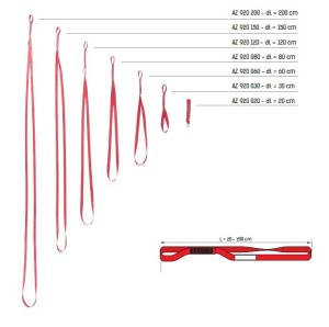 Zaczep taśmowy 0,8m AZ920080 PROTEKT