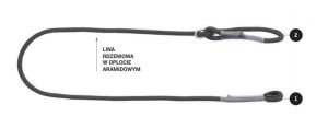 PROTEKT LB200FLR 2,0m   Linka bezpieczeństwa regulowana