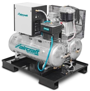 AIRCRAFT AIRPROFI DUO 703/2x100/10 KK - Uniwersalony system sprężania 2 zbiornikowy po 100l 2023074