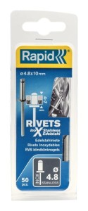 Nity 4,8x10mm stal nierdzewna 5000396 RAPID