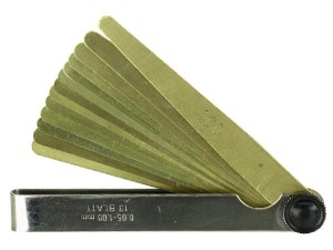 Limit Szczelinomierz z płytkami mosiężnymi 8 ostrzy L-100 0,05-0,50 mm 67921007