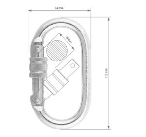 PROTEKT AZ011INOX Zatrzaśnik rozłączalny z nakrętką blokującą