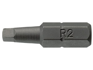 Grot do gniazd 4-kątnych typu Rob , Nr.1, do śrub M6, chwyt sześciokąt. 1/4",  ROB2500103  10615-0105  TENGTOOLS