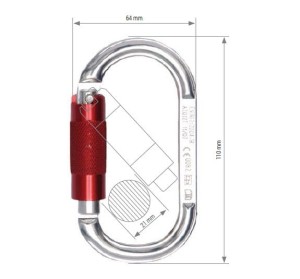 PROTEKT AZ012T Zatrzaśnik rozłączny z nakrętką blokującą