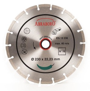 ABRABORO Tarcza diamentowa uniwersalna, 230 x 22/7mm  AB23000016