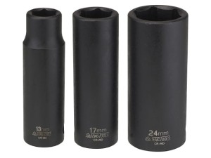 Długa cienkościenna nasadka maszynowa ? 1/2", 21mm 920621A-C   13244-0652  TENGTOOLS