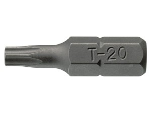 Grot TORX, TX8x25mm do śrub M2.5, chwyt sześciokąt.  1/4",  TX2500803  10612-0306  TENGTOOLS