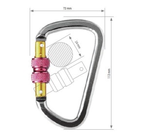 PROTEKT AZ014 Zatrzaśnik rozłączny z nakrętką blokującą
