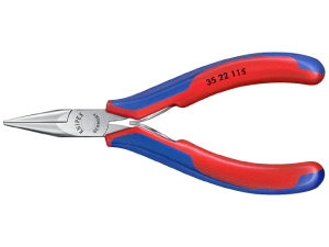 Szczypce płaskie, do elementów elektronicznych, 3522   dł.115mm   			20860102	  KNIPEX