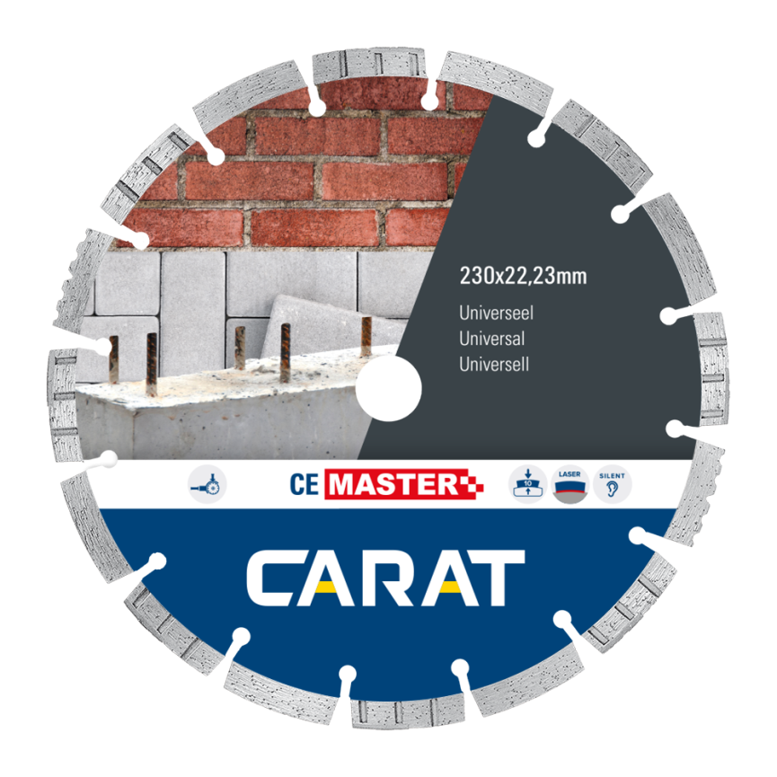 CARAT CEM1803000 DIAMOND TARCZA UNIWERSALNA Ø180X22,23MM TYP CE MASTER