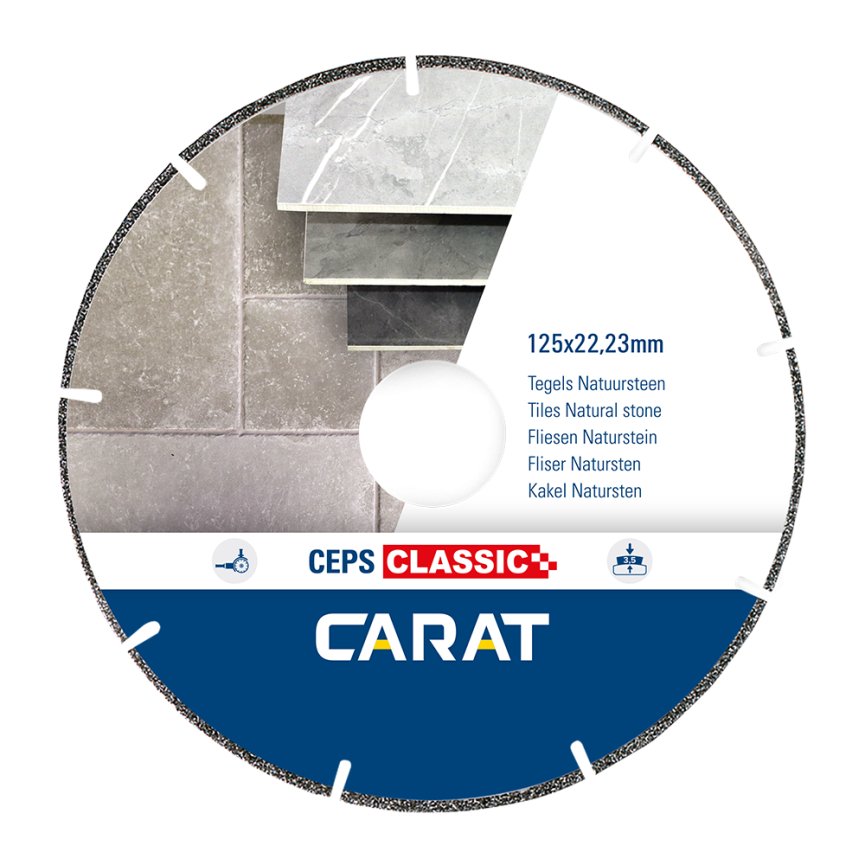 CARAT CEPS125300 TARCZA DIAMENTOWA GALWANIZOWANA PREMIUM Ø125X22.23 MM CEPS