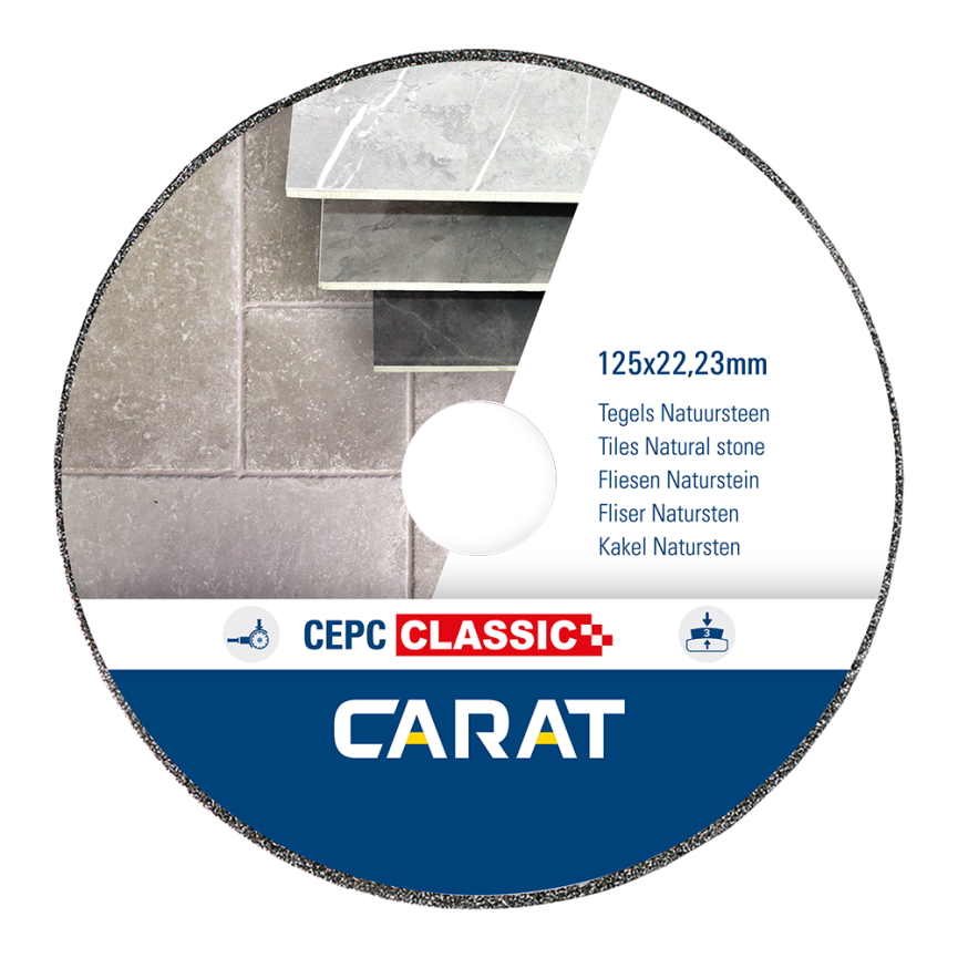 CARAT CEPC125300 TARCZA DIAMENTOWA GALWANIZOWANA PREMIUM Ø125X22.23 MM CEPC