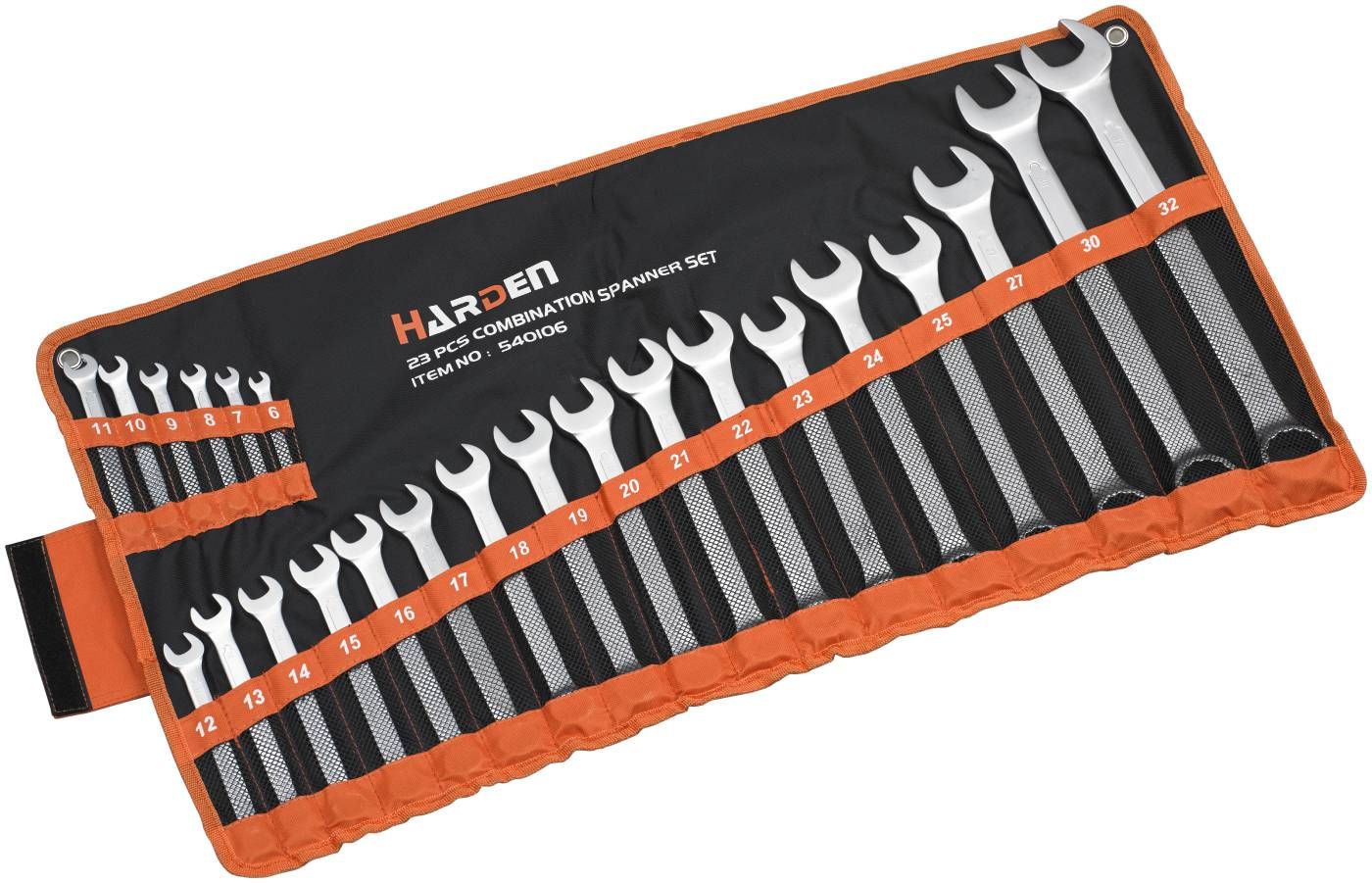HARDEN 275530202 Zestaw kluczy płasko-oczkowych 6-32 mm