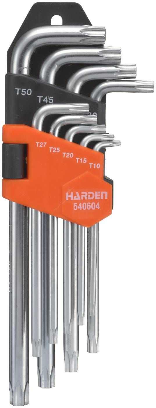 HARDEN 275610103 Zestaw kluczy trzpieniowych Torx TX10-TX50