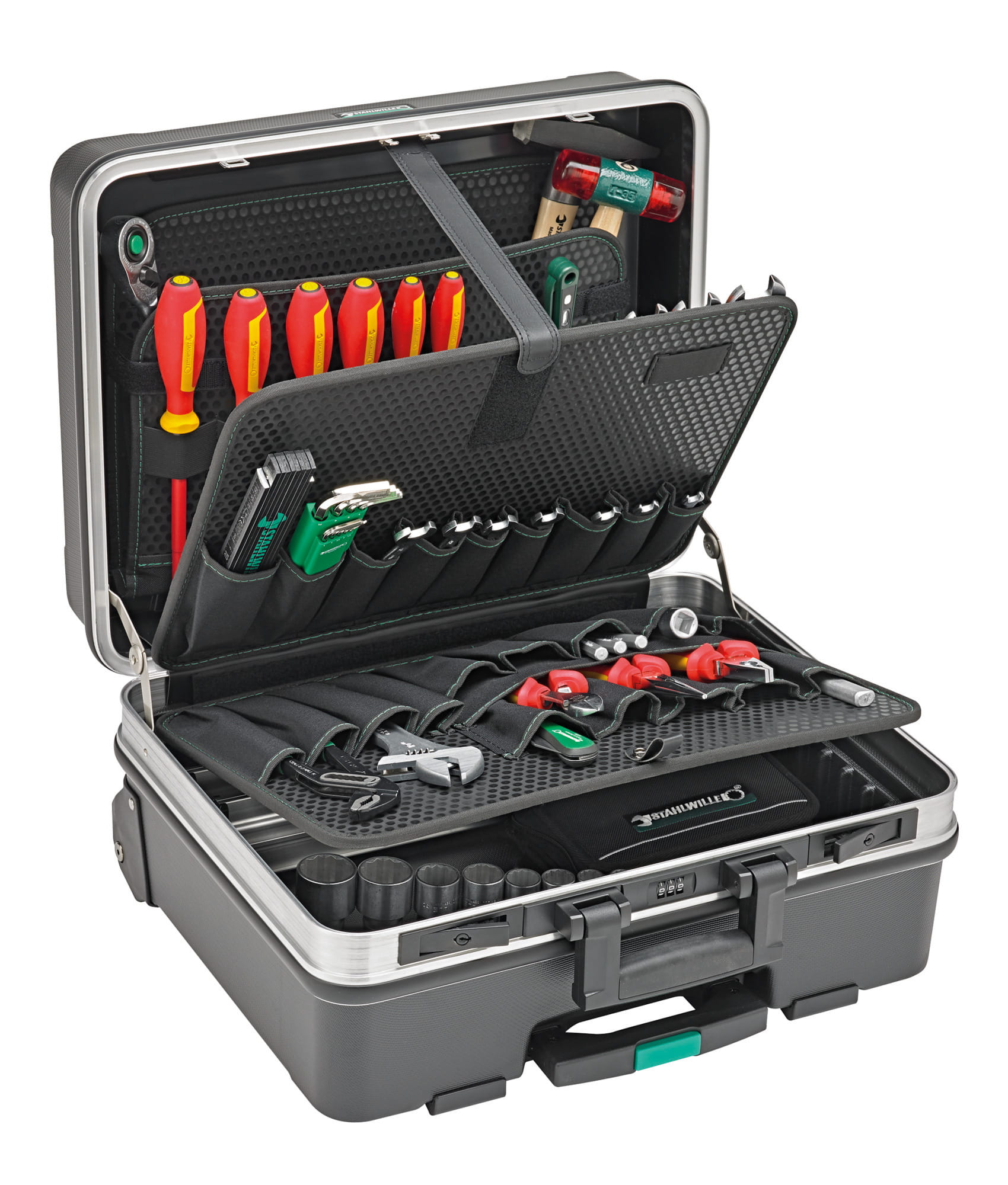 STAHLWILLE 98830185 Zestaw narzędzi 13302/TR/88 w walizce 88 elementów