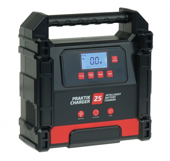 IDEAL PCHARGE25 Prostownik do ładowania akumulatorów PRAKTIK CHARGER 25 LCD 12/24V Lithium