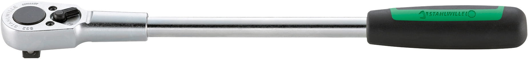 STAHLWILLE 13121010 Grzechotka 1/2" długa 380mm 532 KNARRE 1/2 MIT 2K-GRIFF