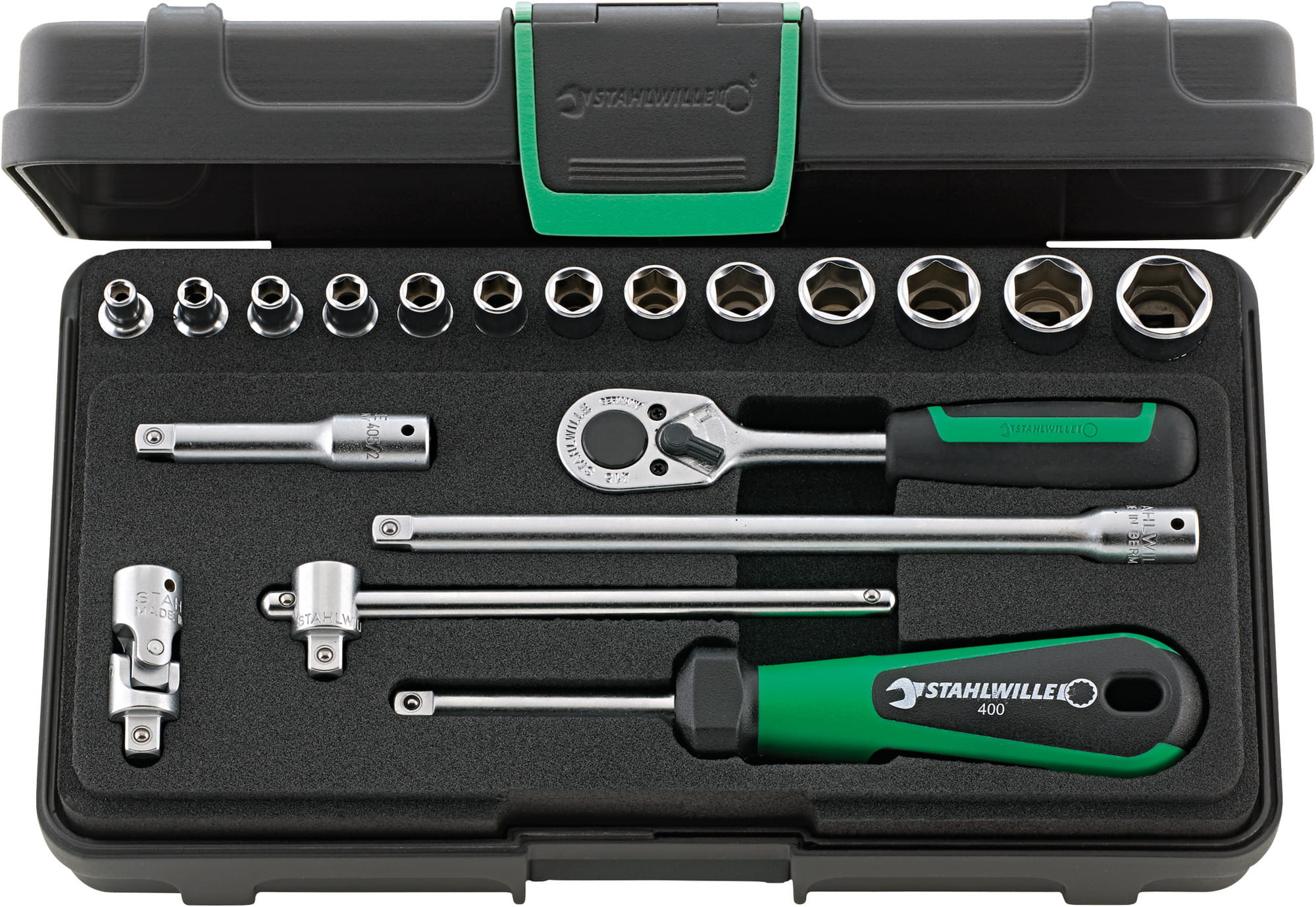 STAHLWILLE 96011124 Komplet kluczy nasadowych 1/4" 40/13/6 KN