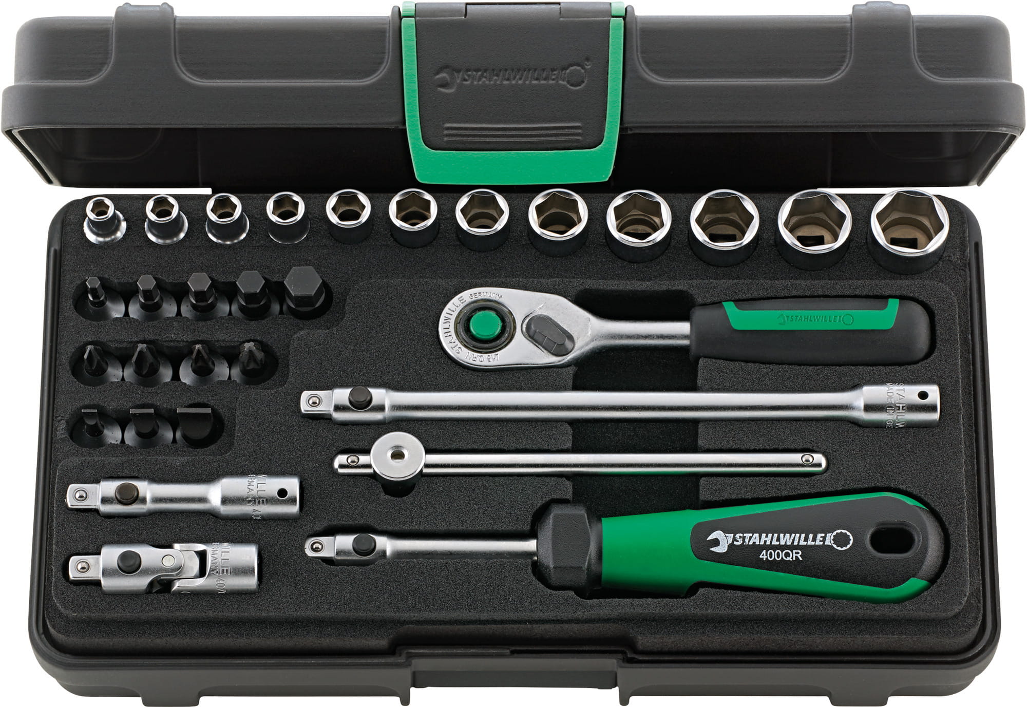 STAHLWILLE 96011182 Komplet kluczy nasadowych 1/4" 40/24/6QR KN