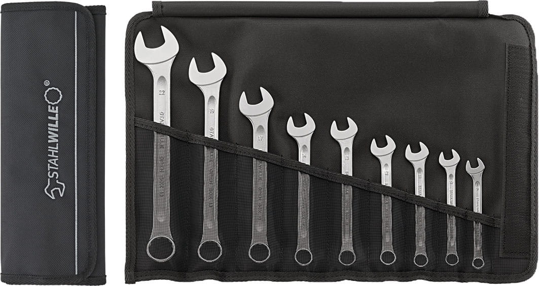STAHLWILLE 96400801 Zestaw kluczy płasko-oczkowych 9-22mm 9szt. 13/9