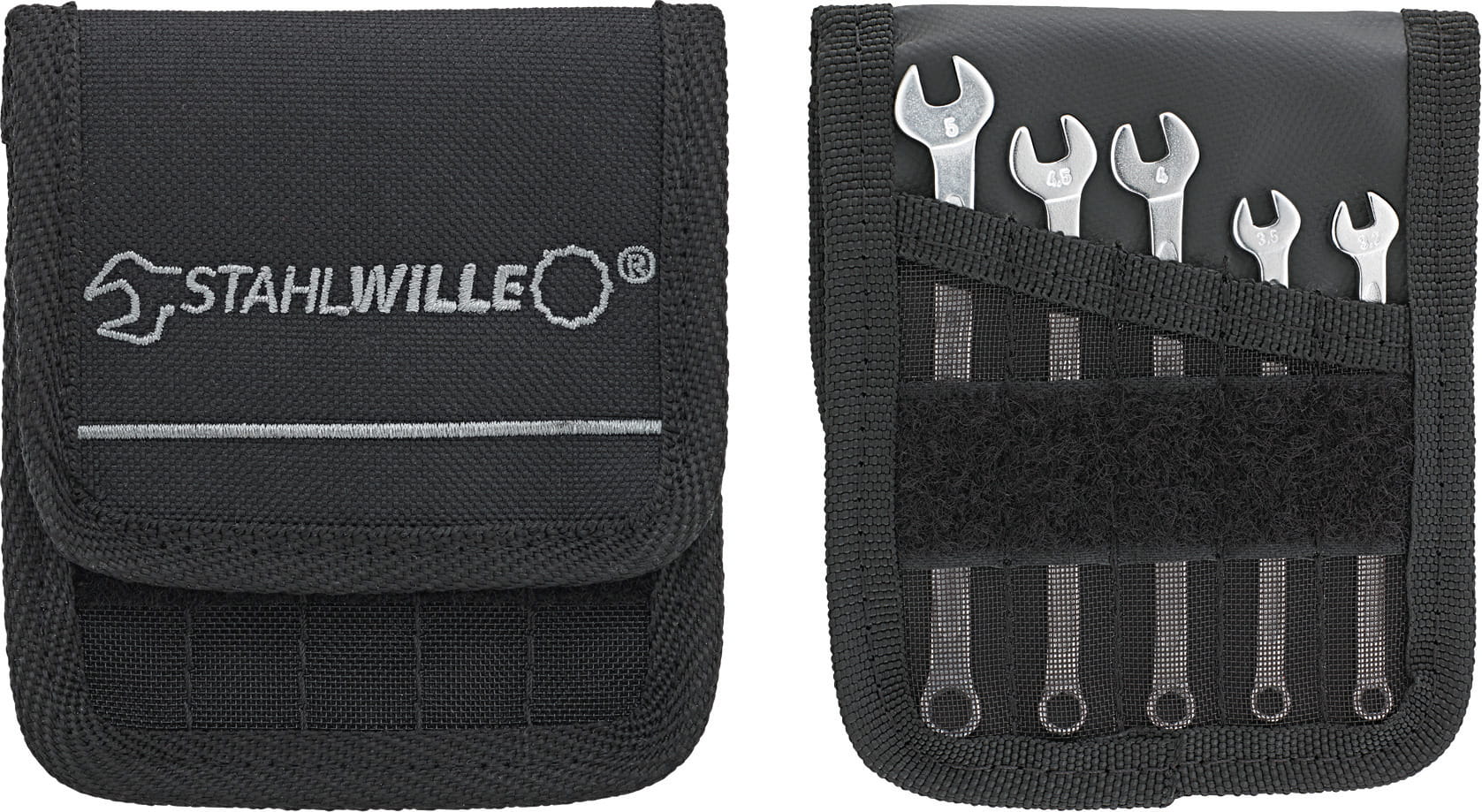 STAHLWILLE 96400902 Zestaw kluczy płasko-oczkowych 3,2-5mm 5szt. 16/5