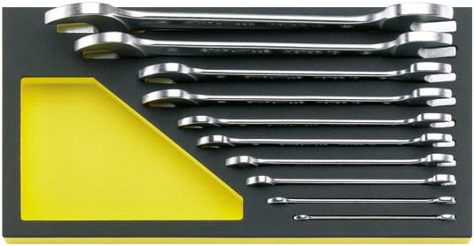 STAHLWILLE 96830353 Zestaw kluczy płaskich 6-32mm 10szt. TCS 10/10,6X7-30X32 MM MF