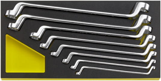 STAHLWILLE 96830356 Zestaw kluczy oczkowych odgiętych 6-22mm 8szt. TCS 20/8,6X7-19X22MM MF