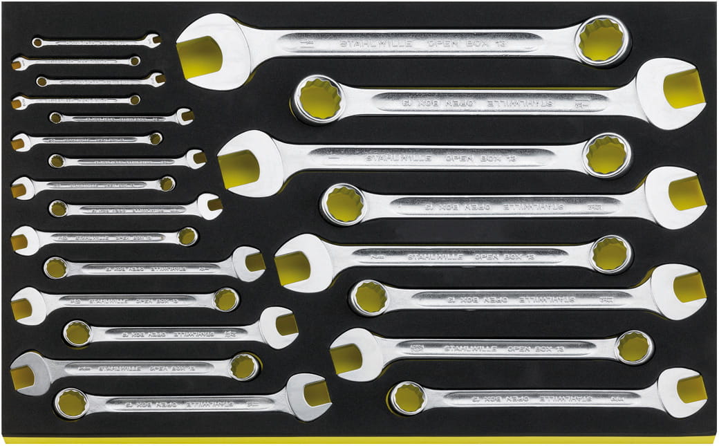 STAHLWILLE 96830885 Zestaw kluczy płasko-oczkowych 3/16"-1 1/8" 23szt. TCS 13A/23 3/16-1 1/8