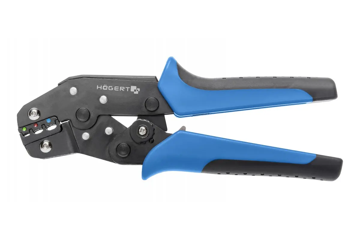 HOGERT HT1P160 Szczypce do zaciskania końcówek izolowanych 0.5-2.5 mm2