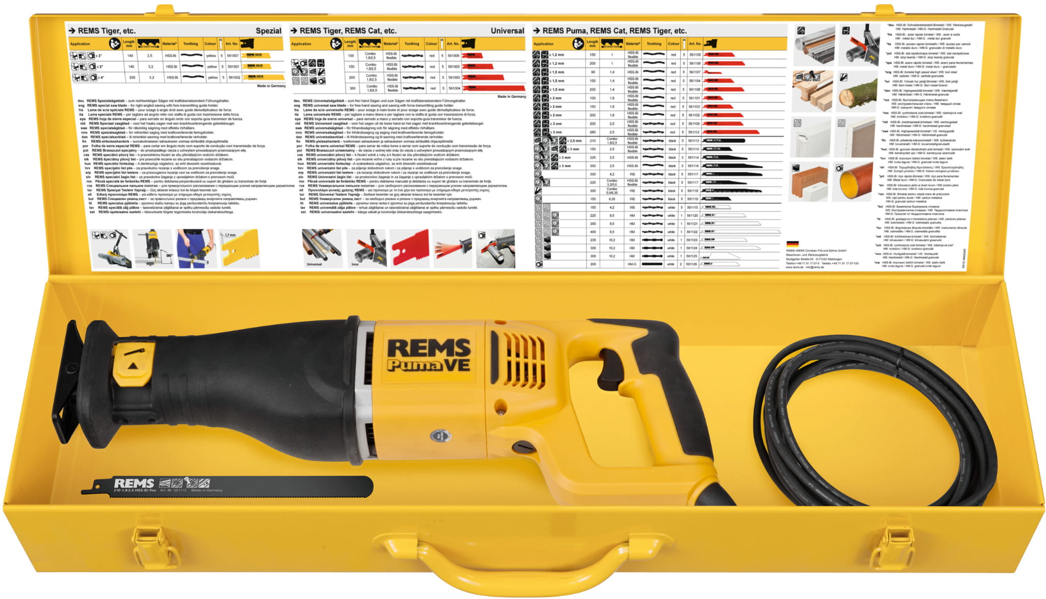 REMS 560023 R220 Piła szablasta Puma VE Set