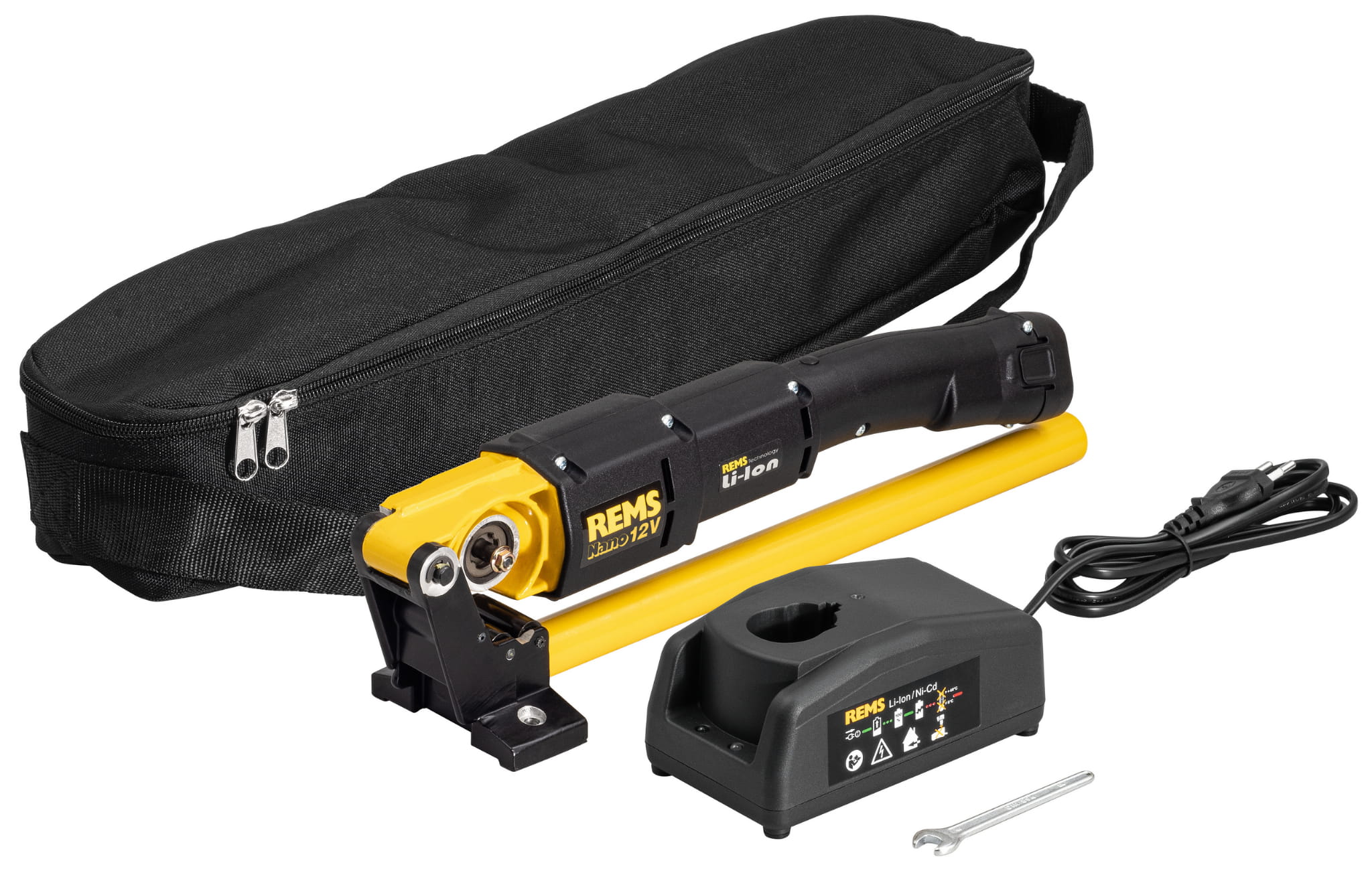 REMS 844011 R220 Akumulatorowy obcinak do rur Ø 10–40mm Nano 12V Basic-Pack