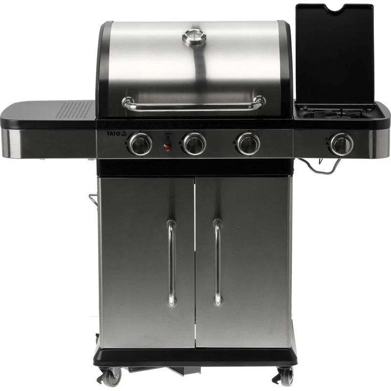YATO YG-20018 GRILL GAZOWY 3+1 STAL NIERDZEWNA 11.2KW