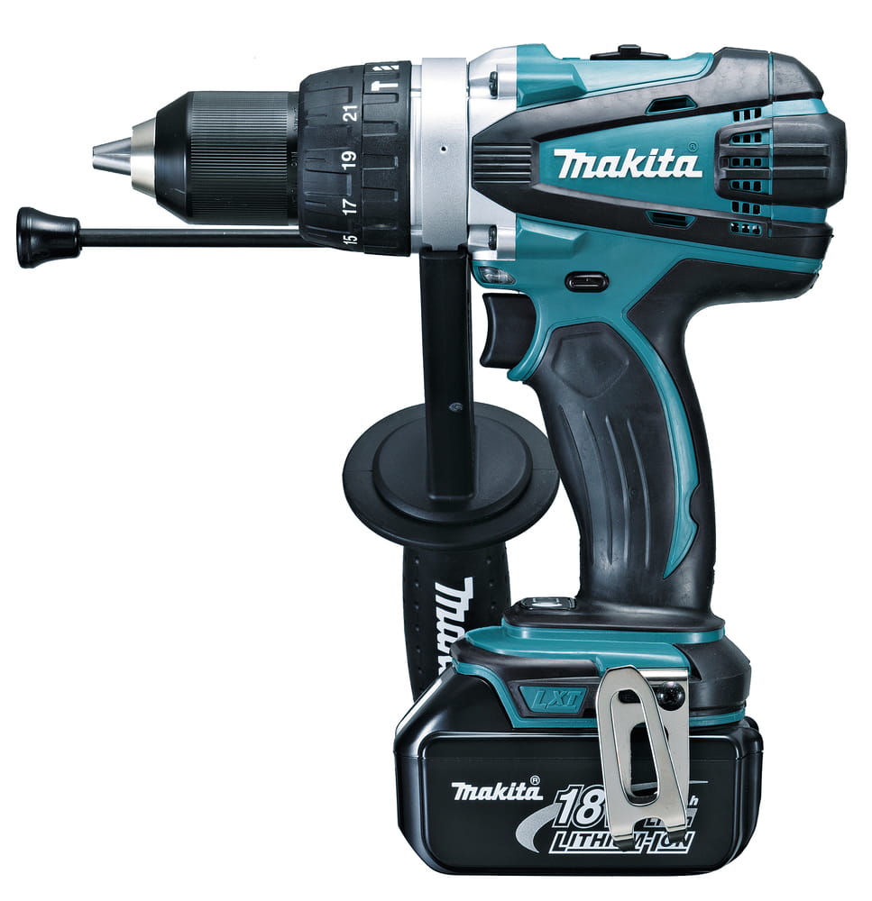 Makita DHP458RTJ Wiertarko wkrętarka udarowa LXT 18V 91Nm 2x5,0Ah