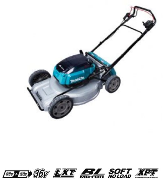 DLM.jpgMakita DLM533ZX2 Akumulatorowa kosiarka LXT 2x18V 53cm bez kosza