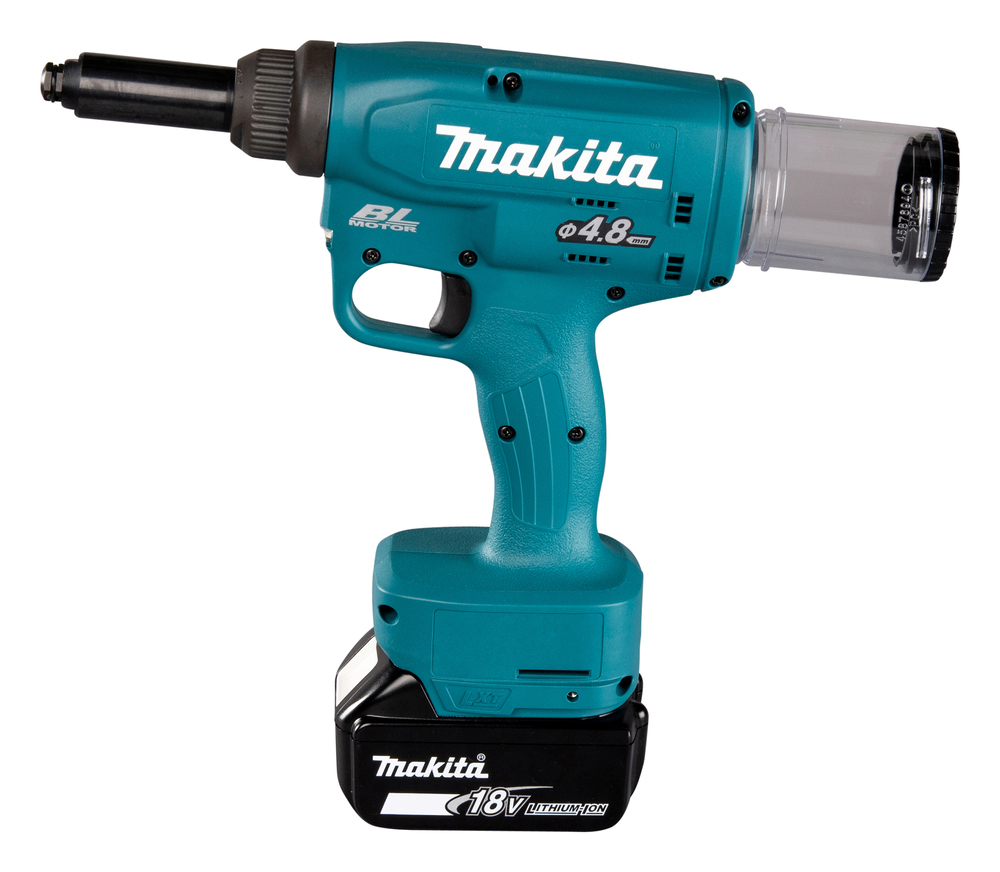 Makita DRV150RFJ Akumulatorowa nitownica LXT 18V 2x3,0Ah 2,4mm - 4,8mm