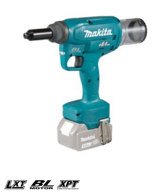 Makita DRV250ZJ Akumulatorowa nitownica LXT 18V 2,4mm - 6,4mm