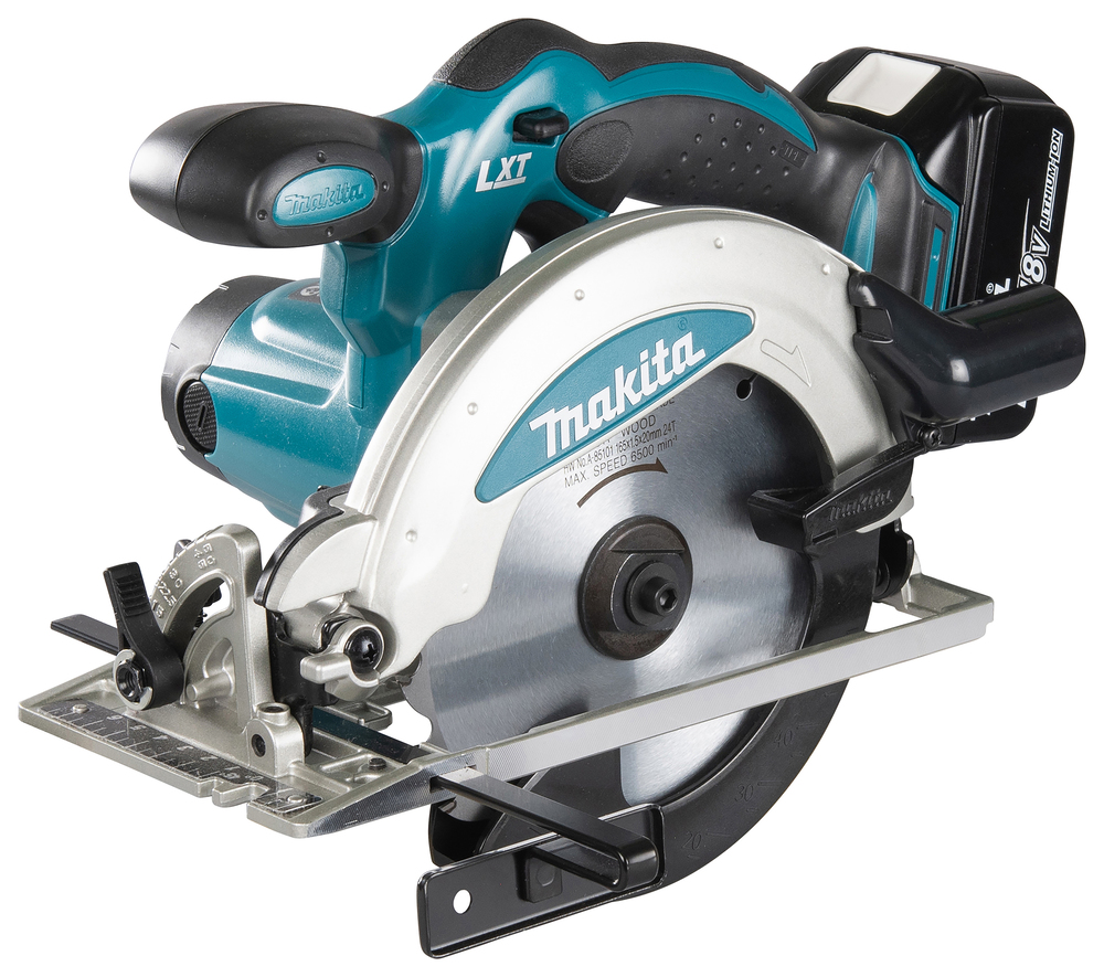 Makita DSS610RTJ Akumulatorowa ręczna pilarka tarczowa LXT 18V 2x5,0Ah 165mm