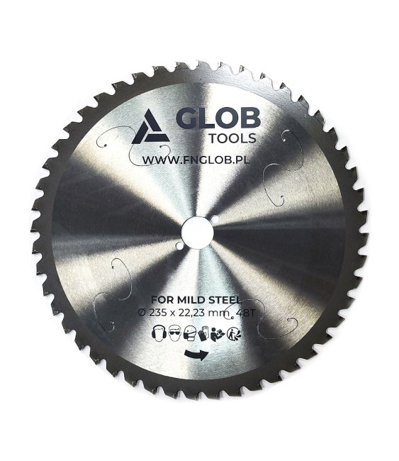 GLOOB TOOLS GLOBTOOLS-RBC-235 Piła tarczowa TCT 235x22,23mm 48z do prętów zbrojeniowych