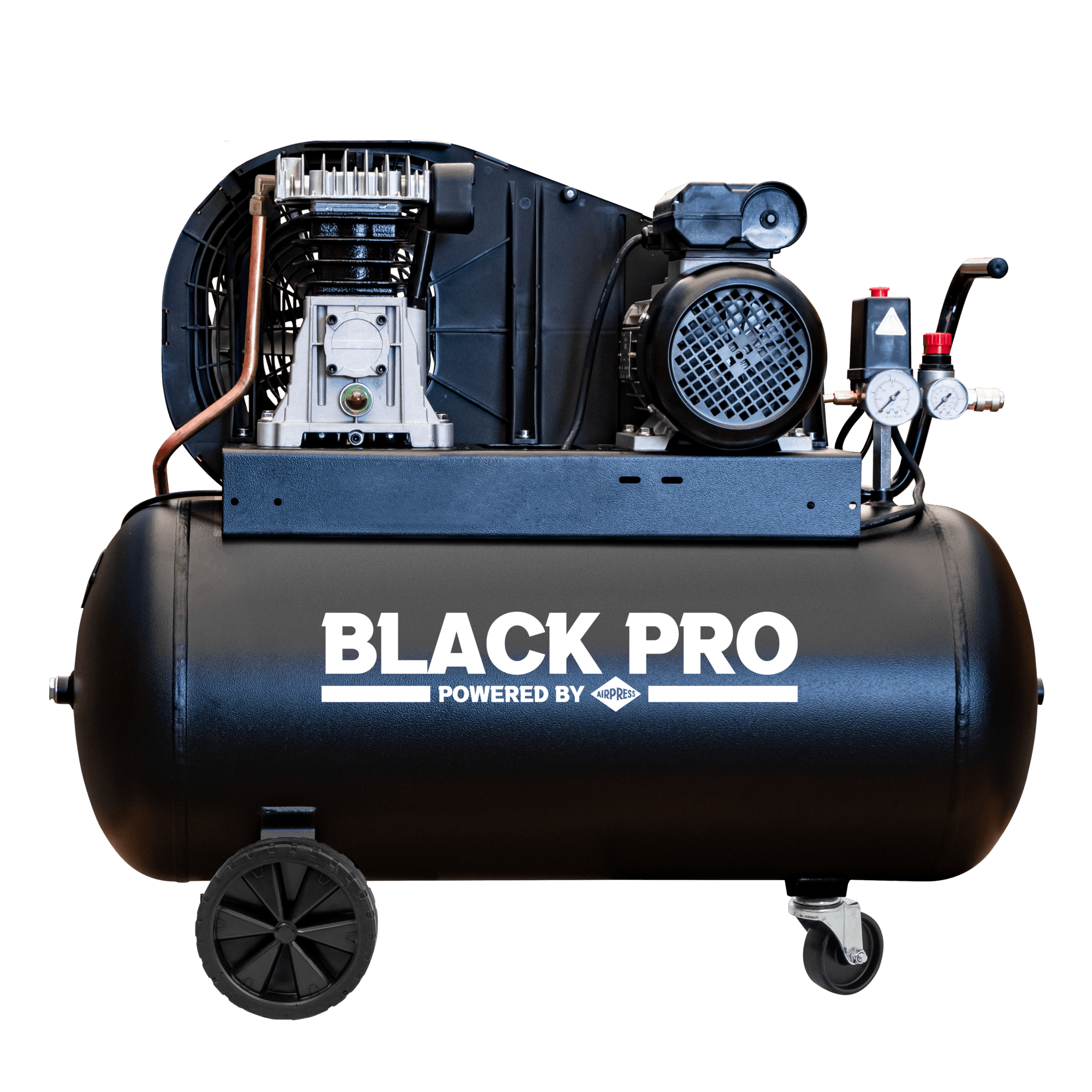 AIRPRESS Kompresor dwutłokowy Black Pro B2800 10 bar 2 KM/1.5 kW 195 l/min 50L 360121